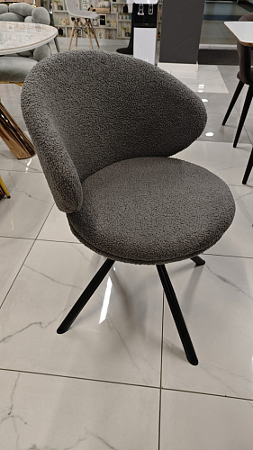 Стул на металлокаркасе Solomon крутящийся gray / black из шоурума 3